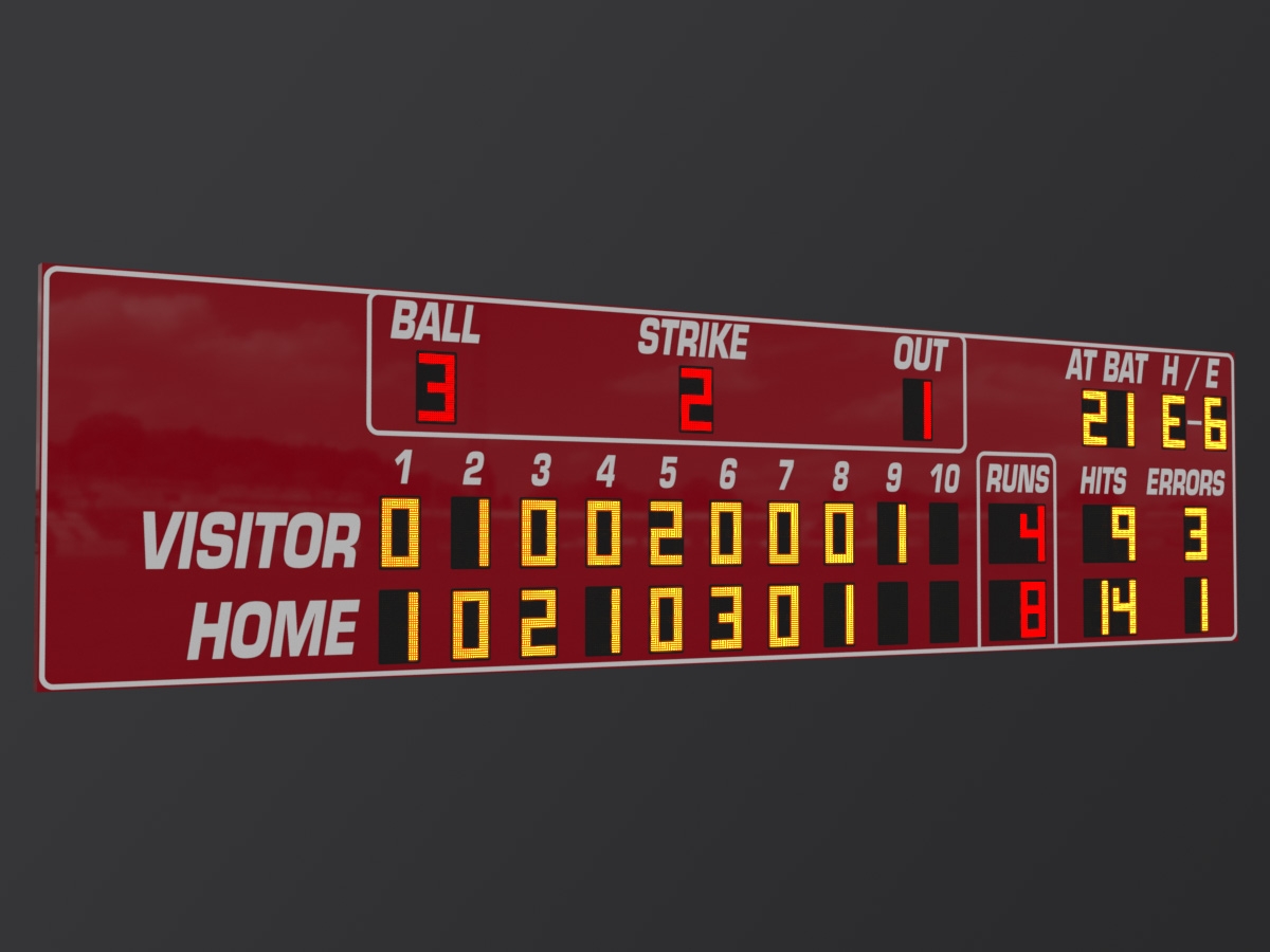Watchfire Baseball Softball Scoreboard WF-BA-9940 40-foot