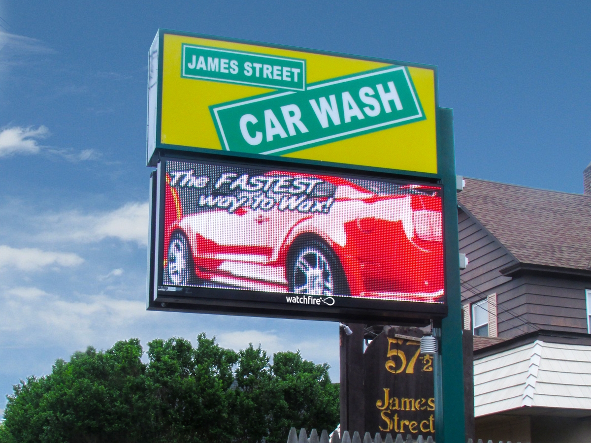 James Street Car Wash; 12mm, 3'4" x 7'3", Worcester, MA