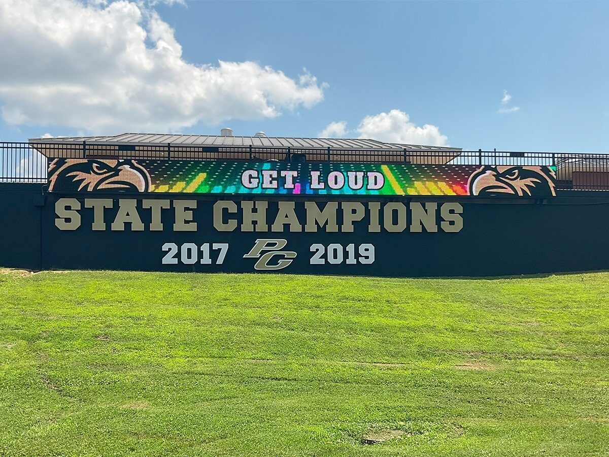 Pleasant Grove High School; 16mm Ribbon Board, 3' x 50', Texarkana, TX