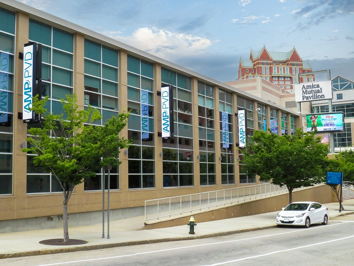 Amica Mutual Pavilion; 6mm, 12' x 2' & 8' x 15', Providence, RI