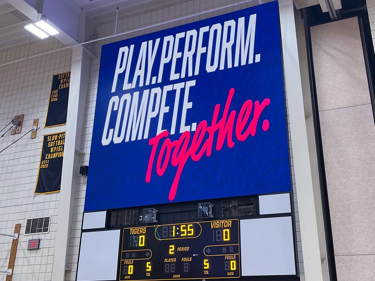 North Allegheny Senior High School; Indoor 3.9mm, 16'5" x 18'1", Wexford, PA