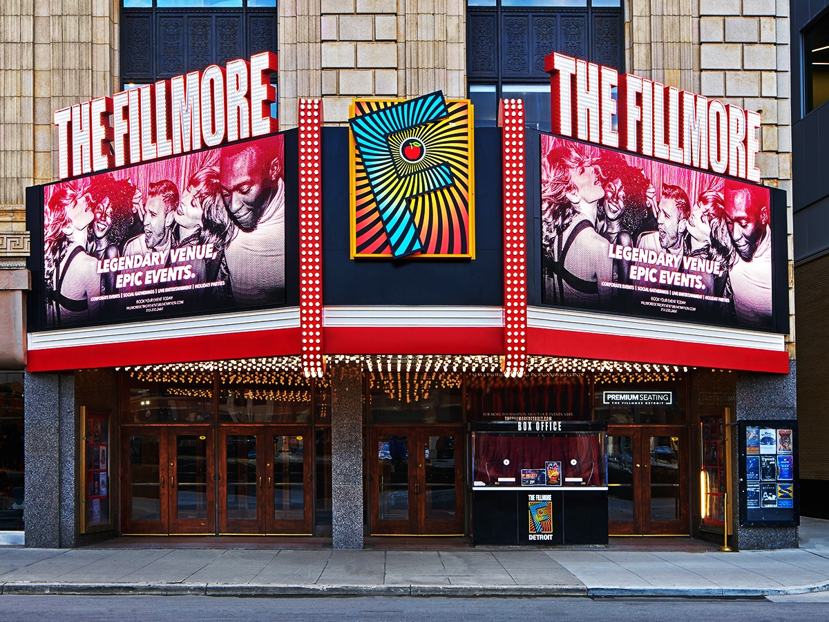 The Fillmore; 10mm, 8'4" x 19', Detroit, MI